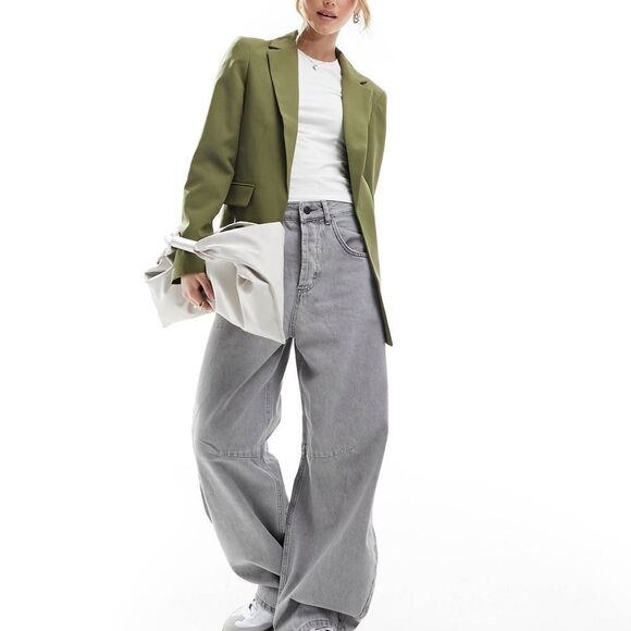 Miss Selfridge blazer in khaki green size 2 NWT in packaging‎ - Picture 3 of 7